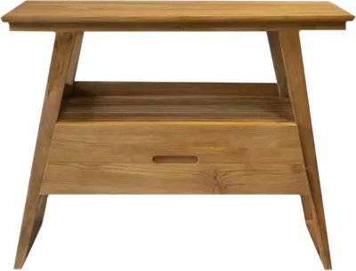 Zdjęcie produktu dla Szafka podumywalkowa Helena z litego drewna tekowego 105 cm + 100