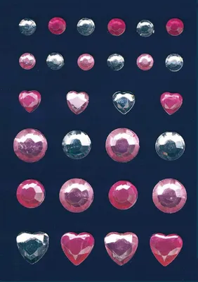 Produktbild von HERMA GLAM ROCKS Glitzernde Diamant-Aufkleber, 9 x 16 cm