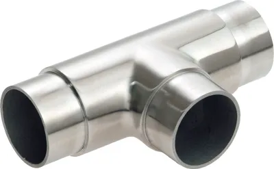 Produktbild von CROSO T-Verbinder für Rohr ø 42,4 x 2,0 mm, Edelstahl geschliffen V2A