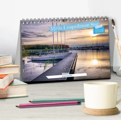 Produktbild von Mein Cospudener See (Tischkalender 2026 DIN A5 quer), CALVENDO Monatskalender