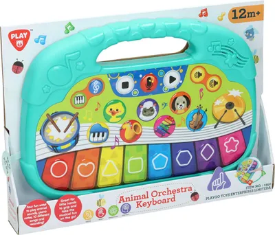 Produktbild von Playgo Tiere Keyboard - Spielzeug Klavier mit Tiergeräuschen und Melodien