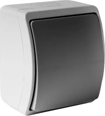Immagine prodotto di Interruttore On/Off Interruttore luminoso IP44 grigio/antracite 151-08 DV