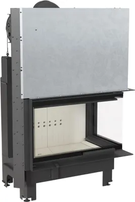 Produktbild von Kamineinsatz aus Stahl KRATKI MBO rechts 15 kW Ø 200 mit Türfeder