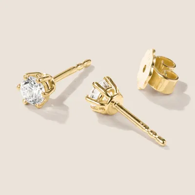 Produktbild von Brillant Diamant Ohrstecker 750/- Gelbgold 18 Karat Gold 0,50 ct G/VS1