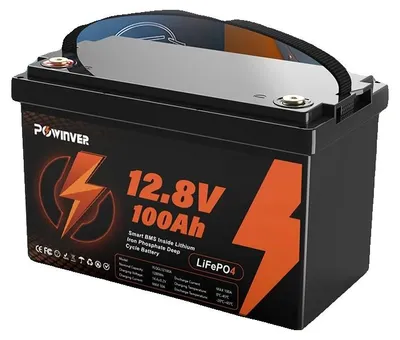 Obrázek produktu pro Baterie LiFePO4, kapacita 100 Ah, integrovaný systém BMS, 12 V – 100 Ah, 100 Ah a více