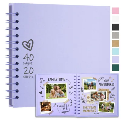 Productafbeelding van Fotoalbum voor Zelfontwerp 20,5x20,5 cm, 20 Bladen (40 Pagina's)