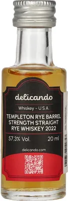Produktbild von Templeton Rye Barrel Strength Straight Rye Whiskey 2022 57,3% Vol. 0,02l