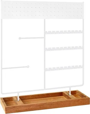Produktbild von Famanu Schmuckorganizer 8 fluwelne Schmuckkästen - weiß