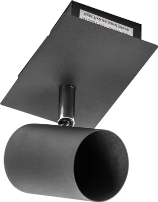 Produktbild von GTV - Deckenleuchte VENETO | moderne Beleuchtung für Büros, Wohnungen und Räume | Deckenlampen Deckenleuchten | 1 x GU10 | Rund | Schwarz