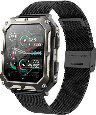 Produktbild von Smartwatch Herren mit Telefonfunktion 1,83" HD Display Sportuhr mit Schlafmonitor IP68 Wasserdicht für Android iOS, Schwarz