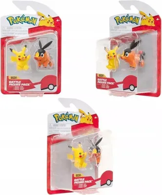 Zdjęcie produktu dla Jas Pokemon Figurki Bitew Tepig Pikachu