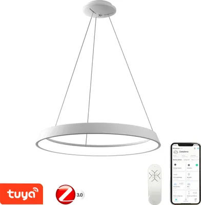 Produktbild von Immax NEO LIMITADO Smarte Pendelleuchte 80cm 48W weiß Zigbee 3.0