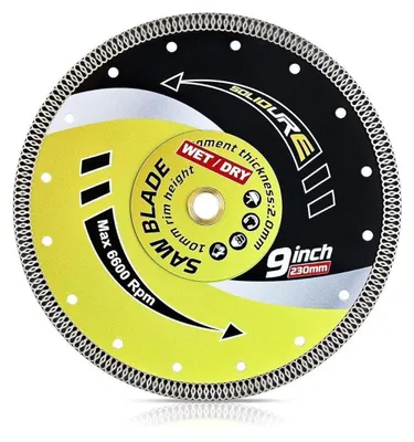 Productafbeelding van Diamantzaagblad 230mm x 22,23mm, extra dun (2,0mm), voor tegels, keramische tegels, marmer, graniet