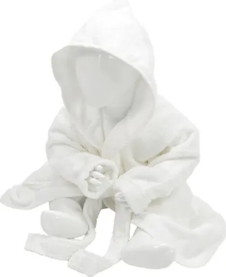 Produktbild von Babiezz® Bathrobe With Hood, White / White, 68/74