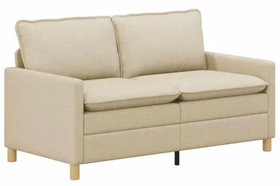 Zdjęcie produktu dla vidaXL Sofa w kolorze kremowym 156 x 81 x 87,5 cm, materiałowa