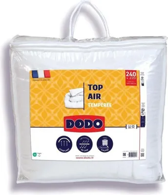 Image de Couette tempérée - DODO - TOP AIR - 220 x 240 cm - 300 g/m² - Blanc