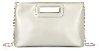 Produktbild von Clutch Handtas aus Leder, mit Kette, für Abendkleidung, kleine Tasche