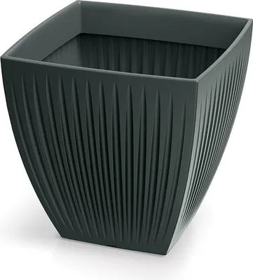 Image de Pot de fleurs LATIA SQUARE MIDL 40 cm - Couleur : anthracite