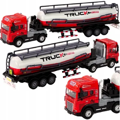 Produktbild von QULKI Tankauflieger-Sattelzug Spielzeug-LKW mit Antrieb, Licht, Sound