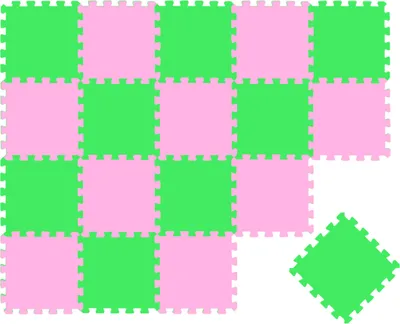 Immagine prodotto di tappeto puzzle da 18 pezzi per bambini da zero - tappetino da gioco 30x30 per gattonare