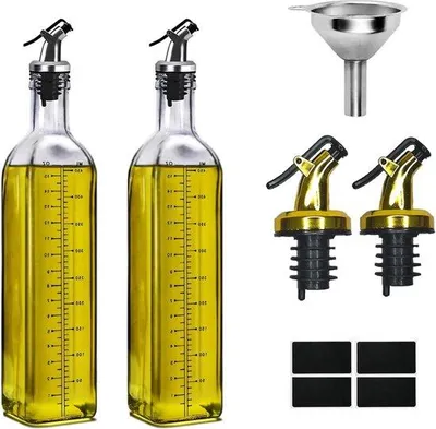 Immagine prodotto di Set di dosatori per olio e aceto, 500 ml, 2 pezzi, per cucina e barbecue