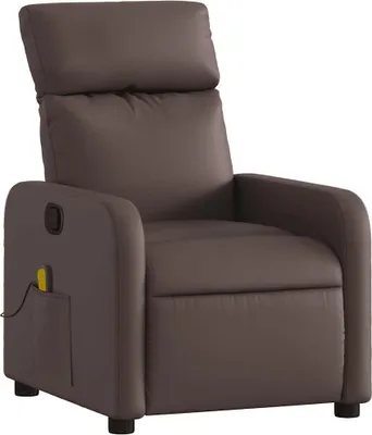 Produktbild von vidaXL Massagesessel Braun Kunstleder