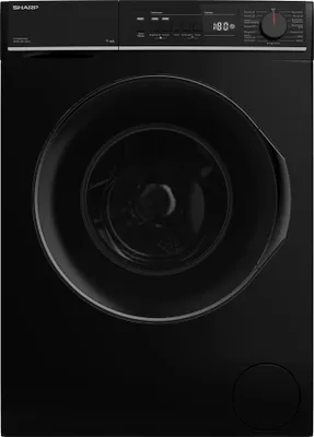 Produktbild von SHARP  ES-PRO014BA-DE Waschmaschine 10 kg Schwarz AllergySmart WIFI VeeZy App