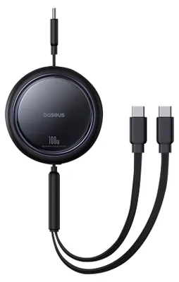 Produktbild von Baseus Mirror Series, 1 m, USB C, 2 x USB C, USB 2.0, 0,48 Gbit/s, Schwarz