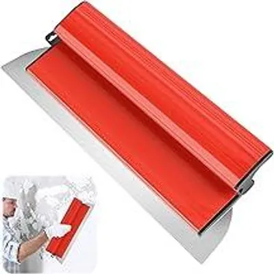 Produktbild von 16Inch/40CM Flächenspachtel, Edelstahlklinge Spachtel Werkzeug für ,Aluminiumlegierung Z-Griff Flächenspachtel Glättspachtel, große Arbeitsbereich Wand Dekoration Bau Werkzeug spachteln