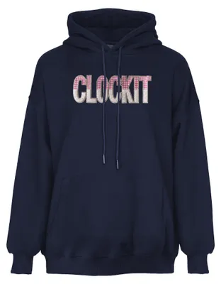 Produktbild von Damen Freizeit Kapuzenpullover mit Kängurutasche, lässige Passform, blau, Größe S
