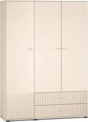 Produktbild von Kleiderschrank Sophie 210x150x55 cm mit 3 Schwenktüren und 2 Schubladen
