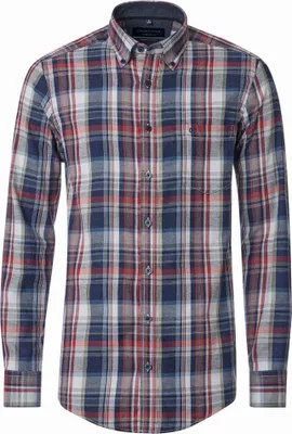 Produktbild von Casa Moda - Comfort Fit - Herren Freizeit Hemd Langarm (444343700), Größe:4XL, Farbe:Blau (100)