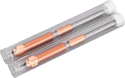 Productafbeelding van Set van twee snelwissel nozzles, gehard staal, CuCrZr bimetal scheidingsnozzles, 0,2 mm, voor de K1C 3D-printer