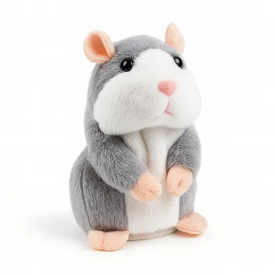 Produktbild von OMNA | Interaktiver Hamster - 15 cm - Sprechend und Beweglich - Lustiges Plüschtier für Kinder