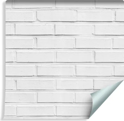 Zdjęcie produktu dla Tapeta Abstrakcyjna Nowoczesna Biało-Szara Delikatna Cegła Ozdoba Ścienna z efektem 3D