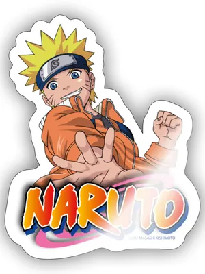 Produktbild von Spreadshirt Naruto Offizielles Logo Sticker Aufkleber, 10 x 10 cm, Weiß glänzend