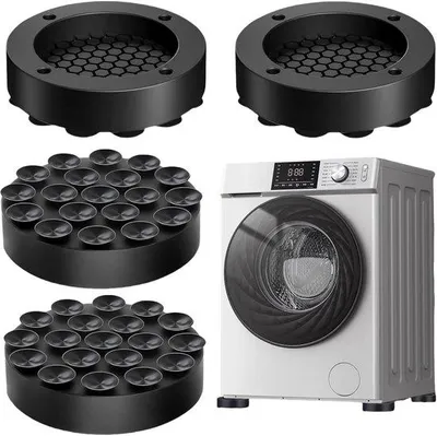 Image de Lot de 4 patins antidérapants universels pour lave-linge et sèche-linge