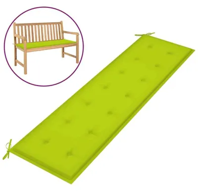 Produktbild von Gartenbank Auflage Bankauflage Sitzpolster Bankkissen für Gartenbänke und Sitzbänke Polsterauflage Outdoor Sitzkissen 100 x 50 cm Hellgrün 150 x 50 x 3 cm