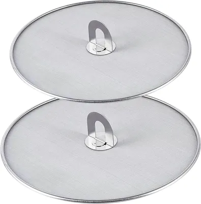 Spritzschutz-Set Edelstahl 25+32 cm klappbarer Griff