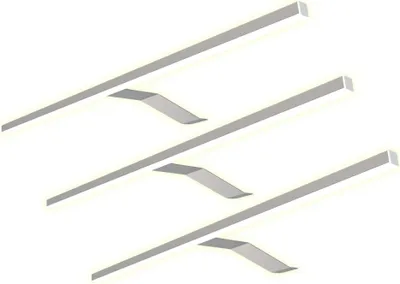Produktbild von kalb | LED Aufbauleuchte Edelstahl warm neutral für Schranklicht Beleuchtung verchromt 3er Set warmweiß
