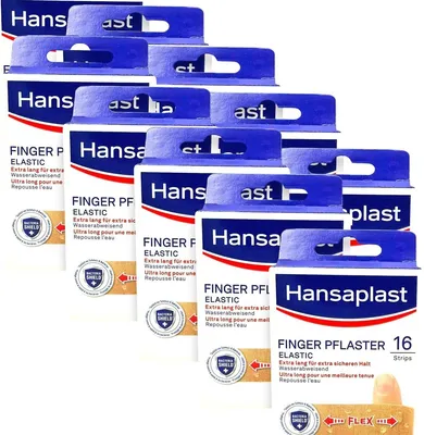 Produktbild von 10x Hansaplast Fingerpflaster 10x 16er - Elastic Finger Strips