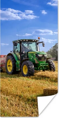 Produktbild von MuchoWow® Poster Traktor - Bauernhof - Heu - Feld - Sonne - Landleben 20x40 cm - Plakat - Foto