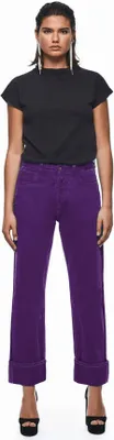 Immagine prodotto di Pepe Jeans pantaloni donna colorati retrò viola W26