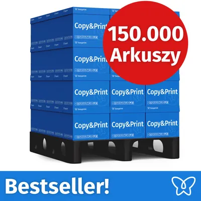 Zdjęcie produktu dla NOWOŚĆ: Easyprint Papier do drukarek i kopiarek, 150000 arkuszy, 60 x 2500, A4, Premium, ekstra biały, CIE 160, Zwycięzca testów, Certyfikat PEFC
