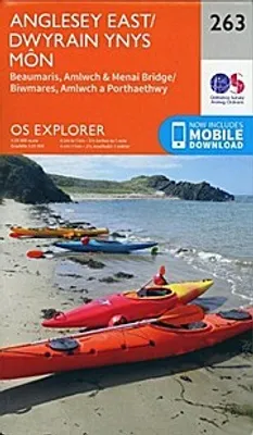 Produktbild von O.S. Explorer 263 Anglesey East/Dwyrain Ynys Mon