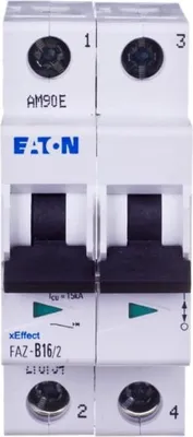 Zdjęcie produktu dla Eaton FAZ-B16/2, Miniaturowy wyłącznik, Typu B