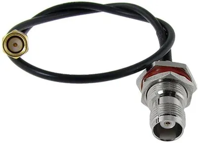 Obrázek produktu pro Anténní adaptér TNC-SMA s samicí zástrčkou – 33 cm koaxiální kabel s koncovkou typu V