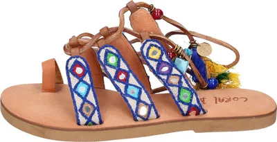 Produktbild von CORAL BLUE Sandalen Damen Textil Blau EX310 - Größe: 39