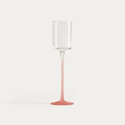 Produktbild von HOMLA PLANE Glas mit rosa Stiel 0,1 l