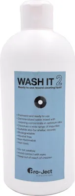 Zdjęcie produktu dla Pro-Ject Wash it 2, Płyn do czyszczenia urządzeń, Winyle, 500 ml, Wielobarwny, 20 - 40 °C, 10 - 25 °C